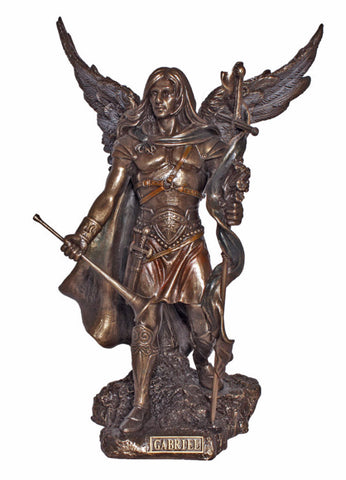 Archangel Gabriel Statue Bronze Style Veronese Collection