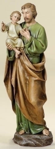 Saint Joseph and Child Jesus Statue  Patron Saint Of Fathers And Workers