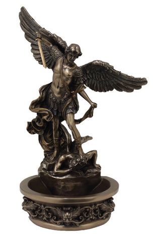 Saint Michael Holy Water Font For Table Or Wall