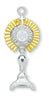 Two-tone Sterling Silver Monstrance Pendant