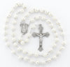 White Madonna Miraculous Rosary