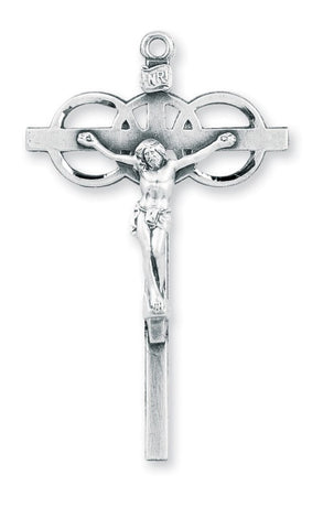 Sterling Silver Wedding Crucifix On Chain