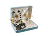 Wedding Rosary Set Swarovski Crystal Aurora Borealis Beads And Onyx Beads