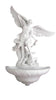 Saint Michael Holy Water Font in White